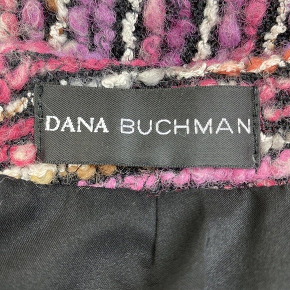 Dana Buchman Size 2 Purple Wool Blend Fringed Pencil Skirt - Picture 5 of 6